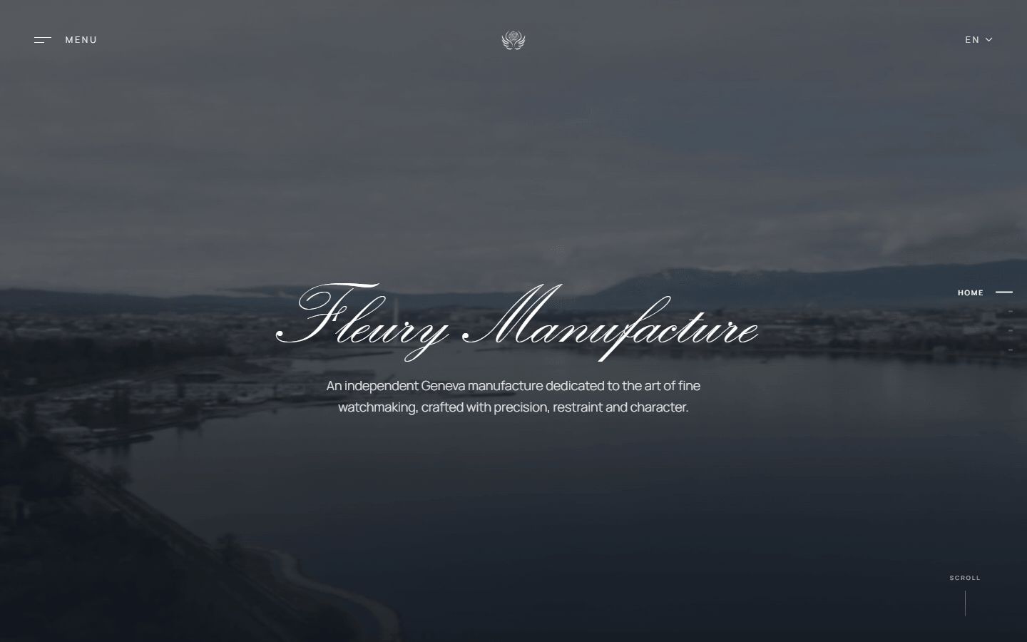 Fleury Manufacture website hero designed and built by Dani Oncins Roca